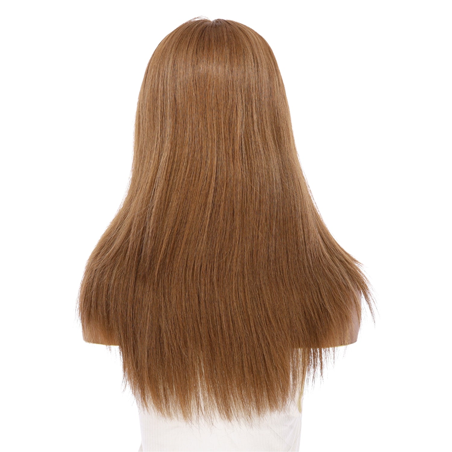 22" Ponytail Silk Part Wig Strawberry Blonde