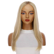 22" Ponytail Silk Part Wig Golden Blonde