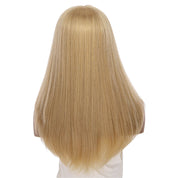 22" Ponytail Silk Part Wig Golden Blonde w/ No Rooting