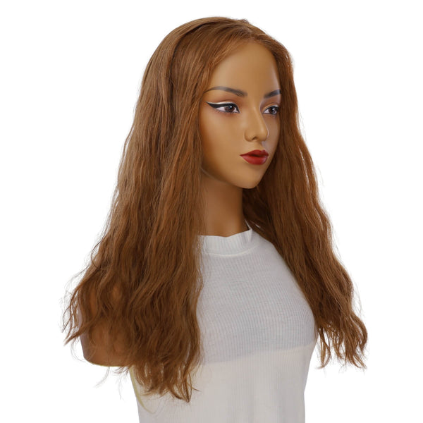 22" Princess Silk Top Wig Copper Wavy