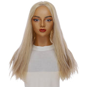 22" Princess Silk Top Wig Beige Blonde w/ No Rooting Wavy