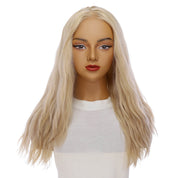22" Reese Silk Top Wig Beige Blonde w/ No Rooting Wavy