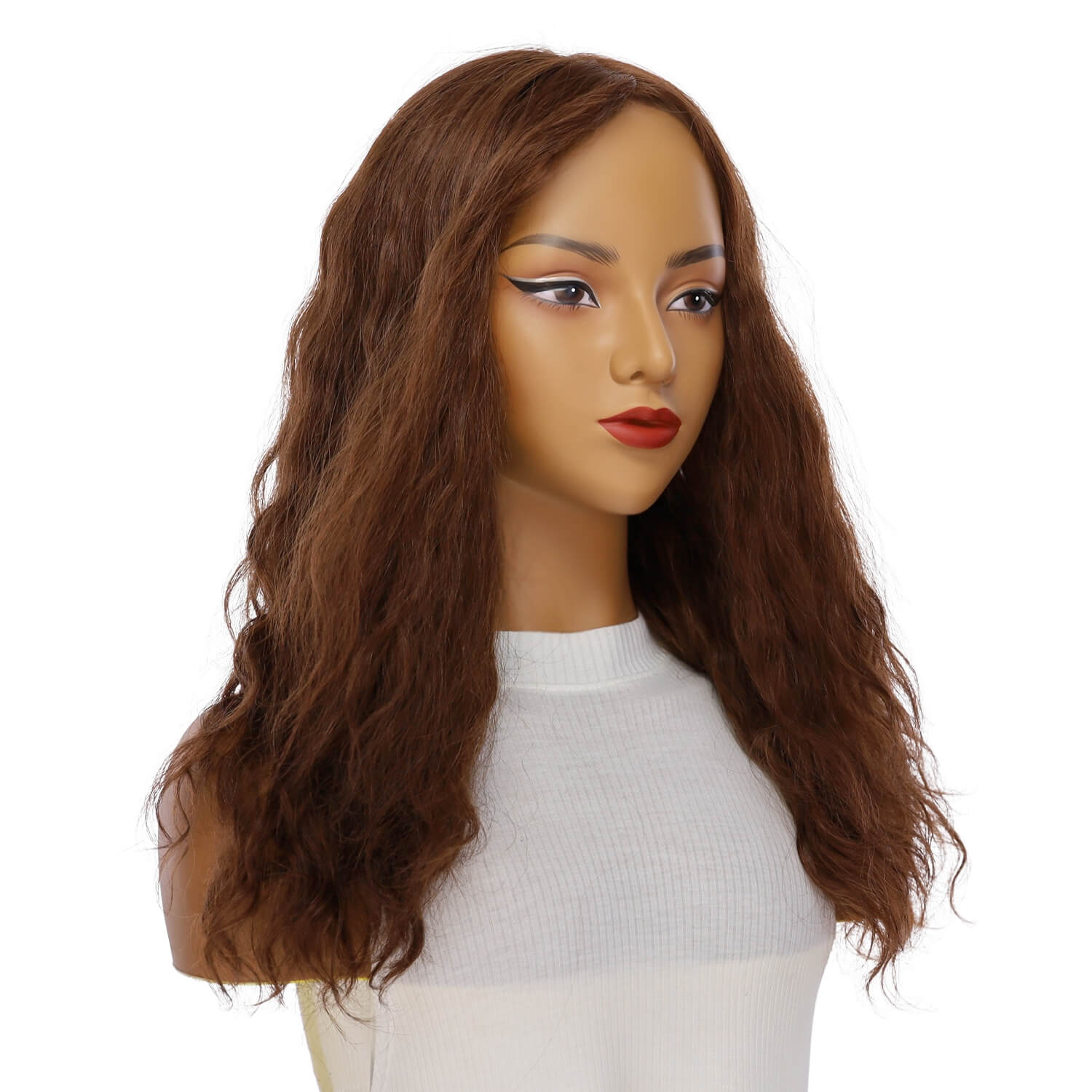 22" Reese Silk Top Wig Auburn Wavy