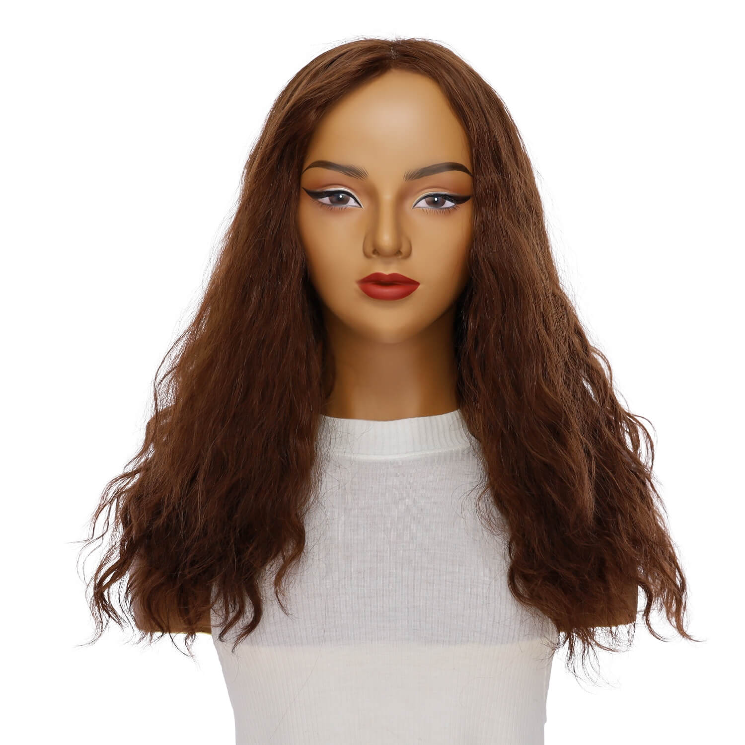 22" Reese Silk Top Wig Auburn Wavy