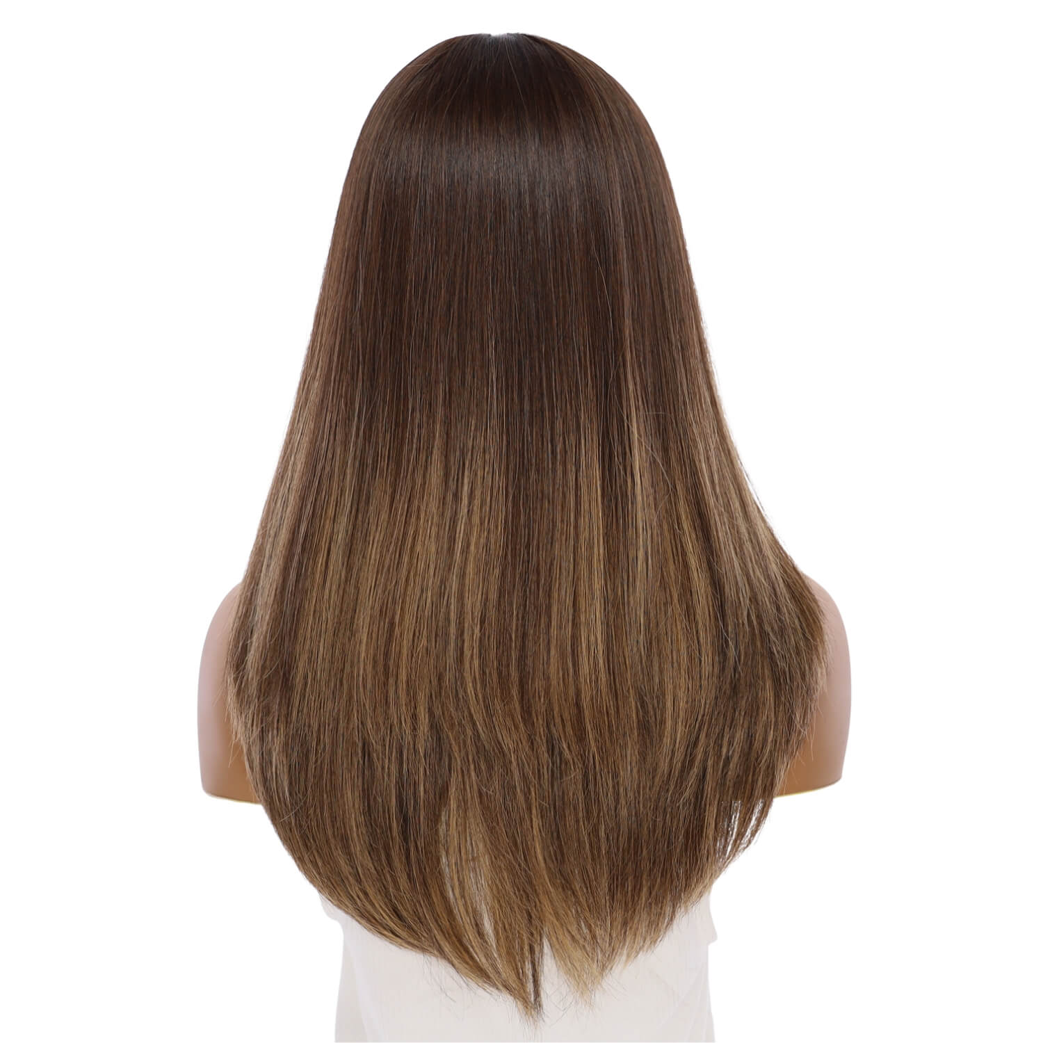 22" Reese Silk Top Wig Dark Brown Balayage