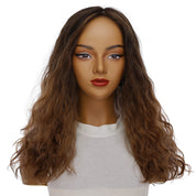 22" Reese Silk Top Wig Dark Brown Ombre Wavy