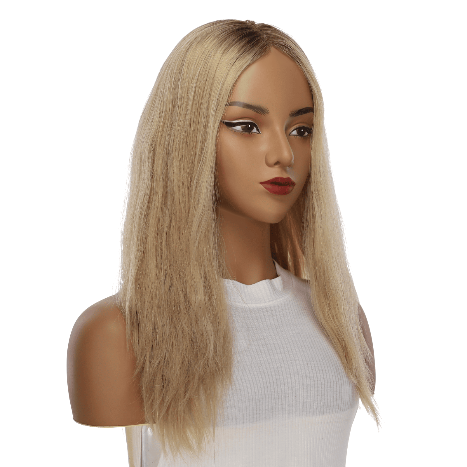 22" Reese Silk Top Wig Golden Blonde Wavy