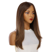 22" Reese Silk Top Wig Medium Brown Balayage