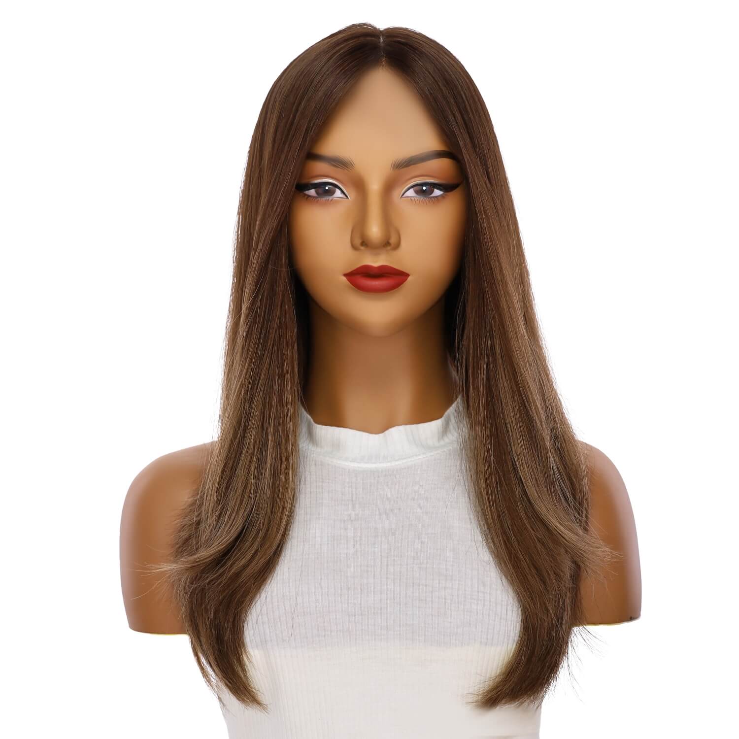 22" Reese Silk Top Wig Medium Brown Balayage