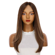 22" Reese Silk Top Wig Medium Brown Balayage