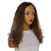 22" Reese Silk Top Wig Medium Brown Balayage Wavy