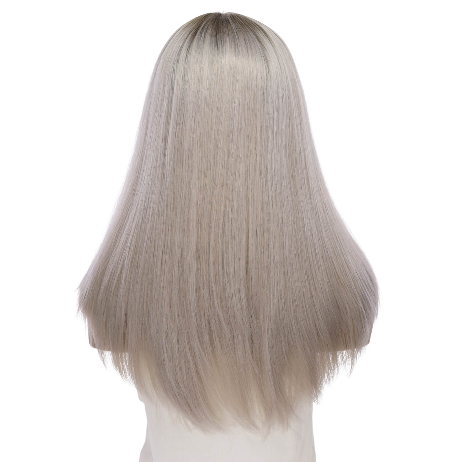 22" Reese Silk Top Wig Silver Smoke