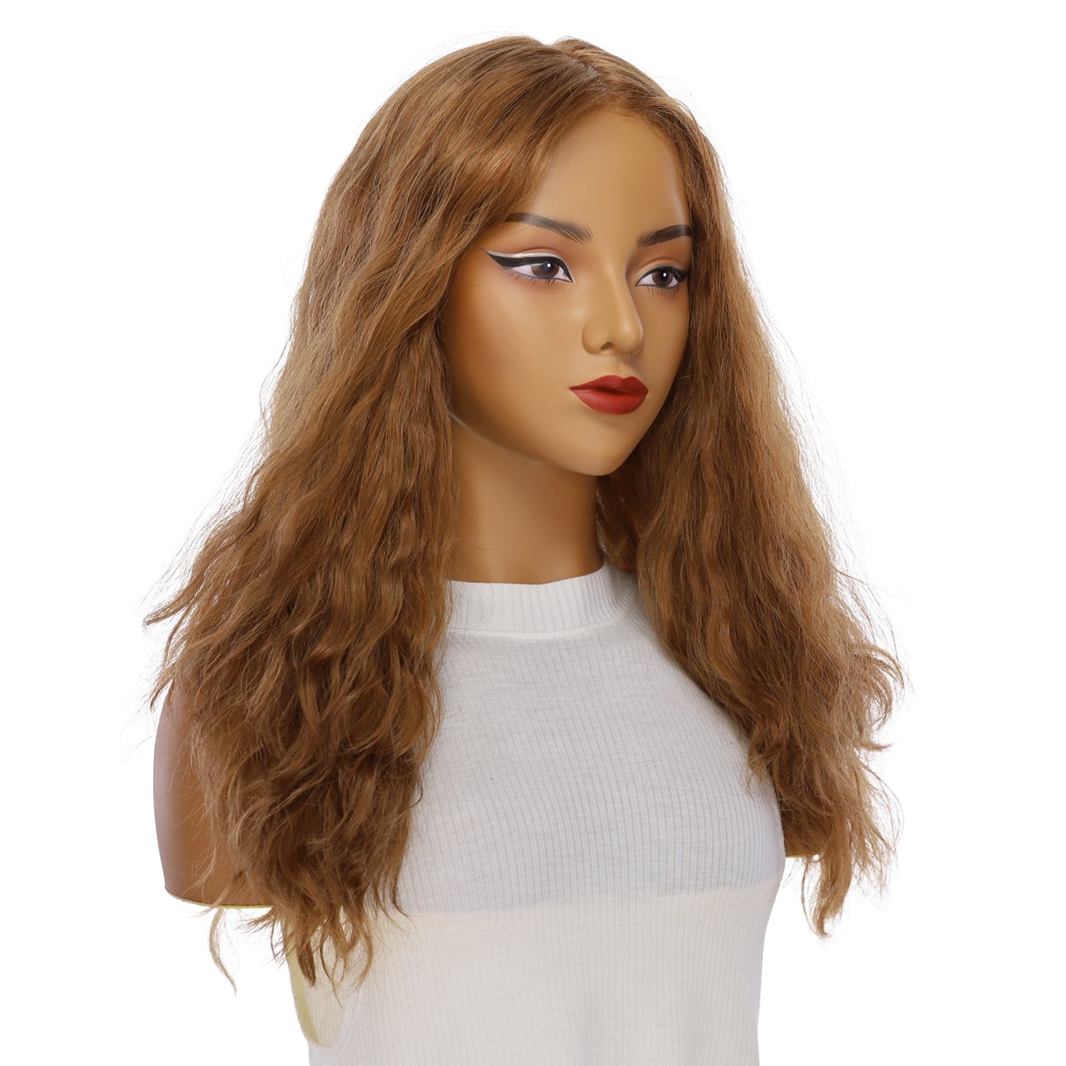 22" Reese Silk Top Wig Strawberry Blonde Wavy