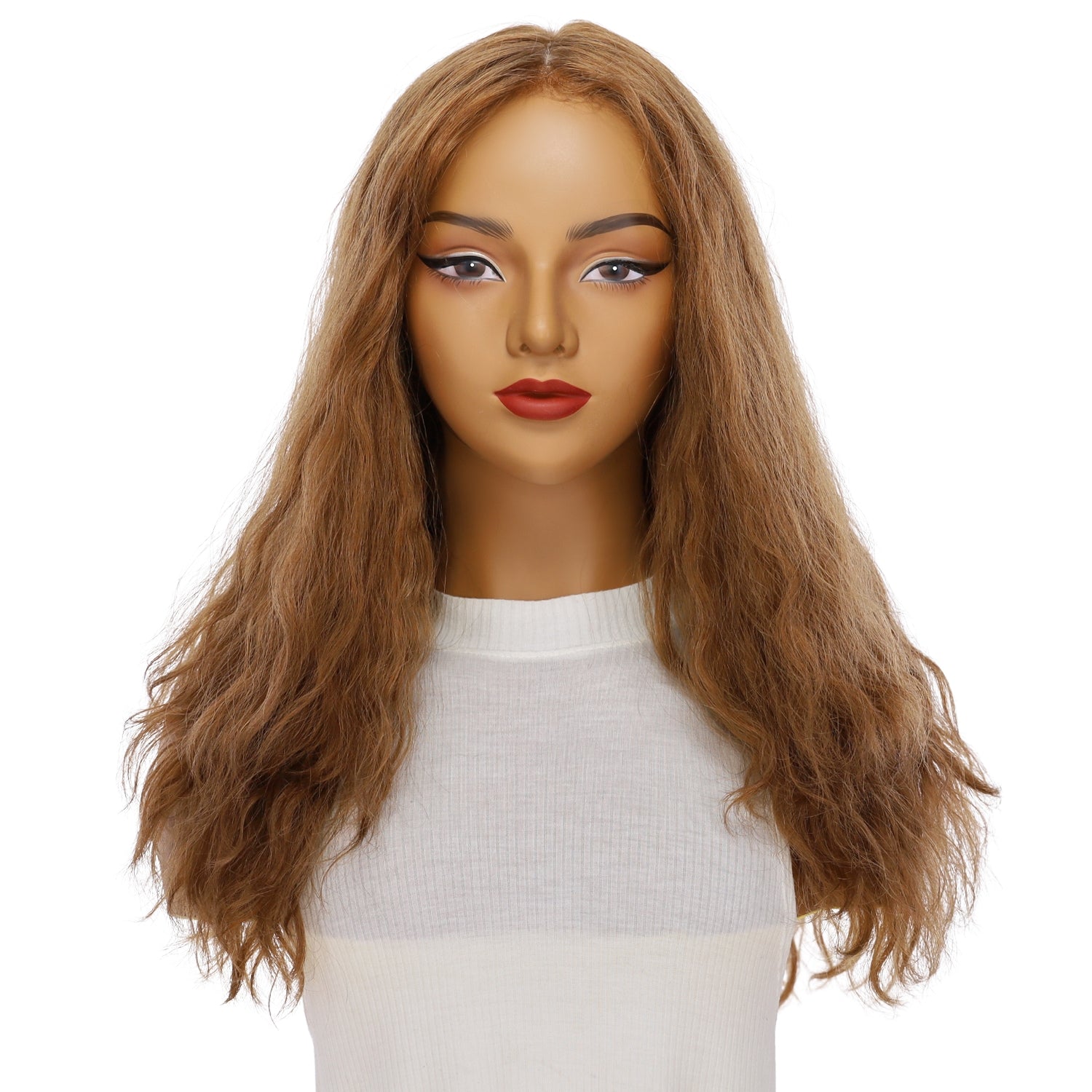 22" Reese Silk Top Wig Strawberry Blonde Wavy