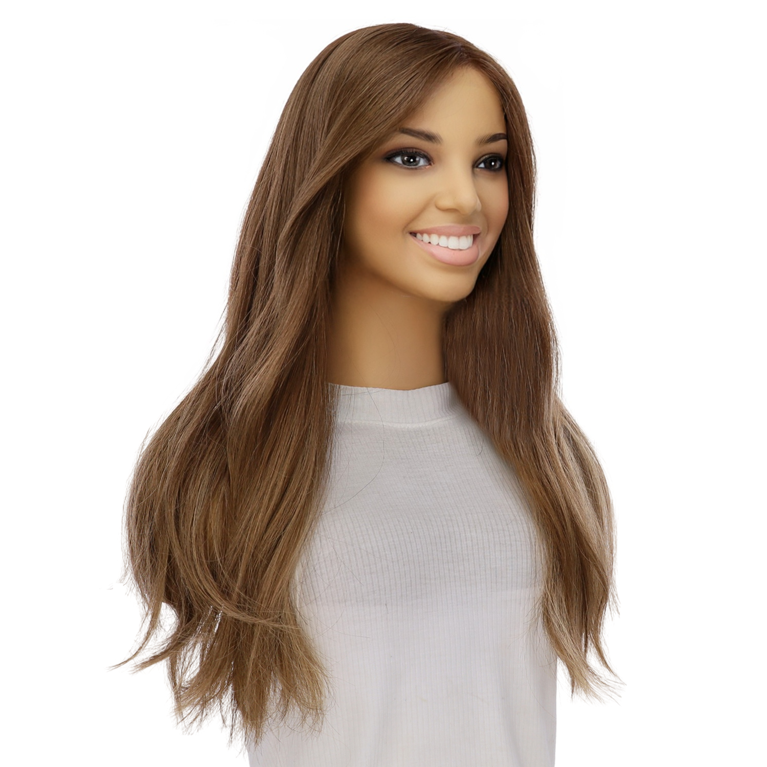 22" Princess Silk Top Wig Light Brown Babylight