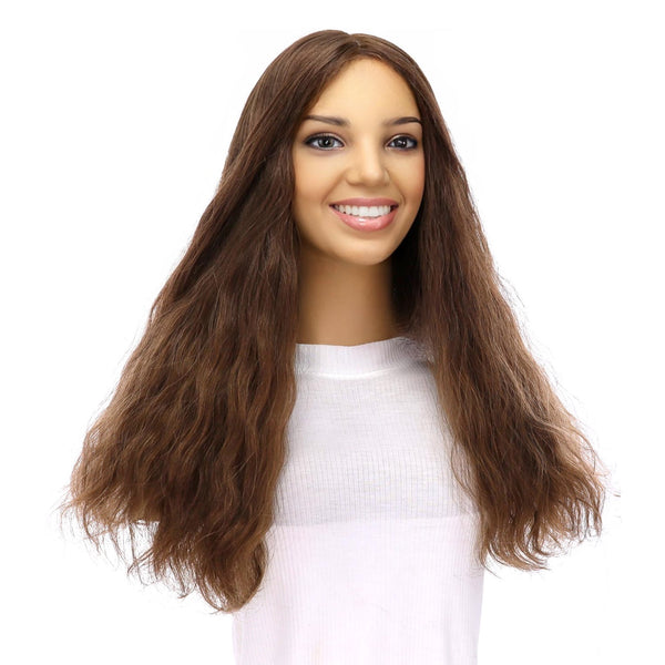 22" Princess Silk Top Wig Medium Brown Babylight Wavy