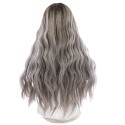 24" Divine Lace Top Wig Silver Smoke w/ Reverse Balayage