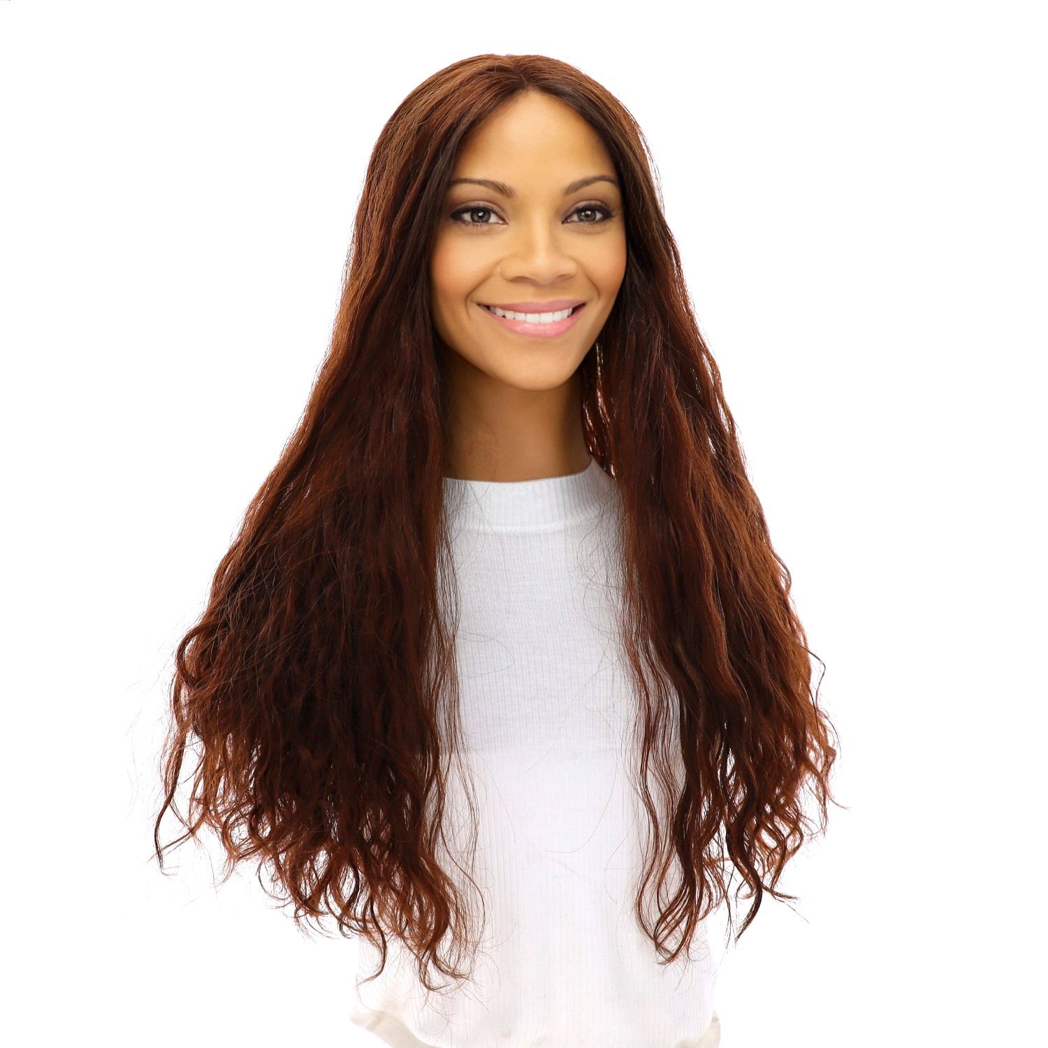 24" Divine Lace Top Topper Auburn Wavy