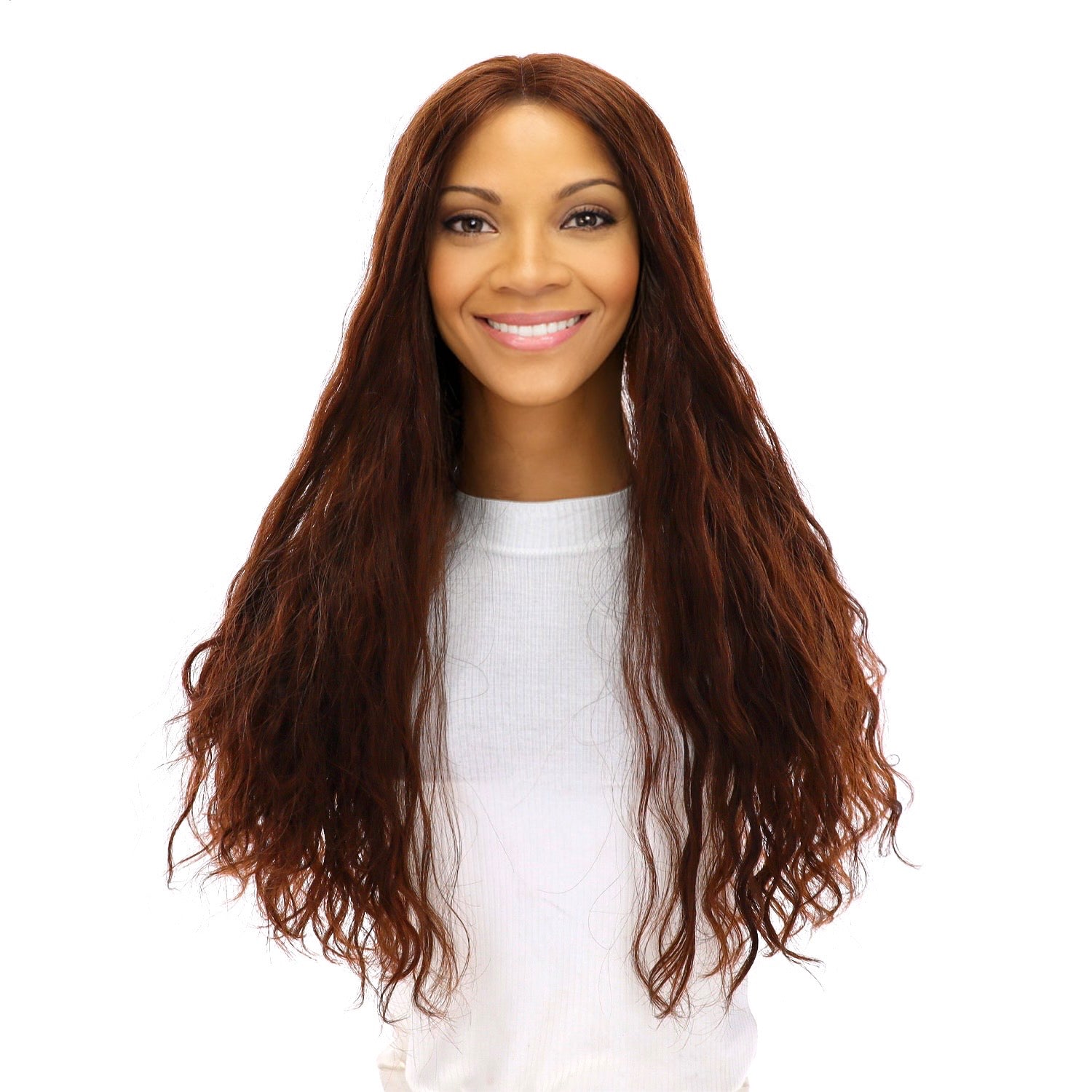24" Divine Lace Top Topper Auburn Wavy
