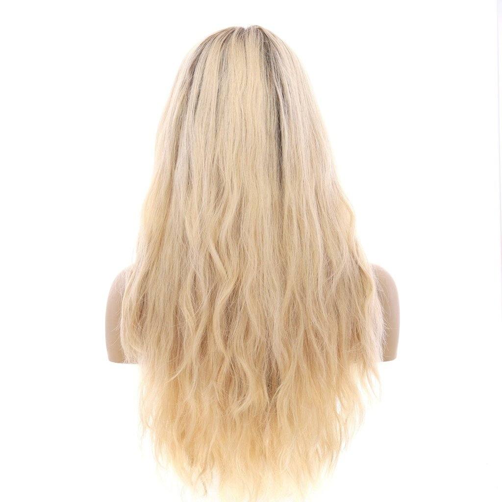 24" Gisele Silk Top Wig Platinum Blonde Wavy