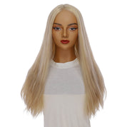 24" Divine Lace Top Topper Beige Blonde w/ No Rooting Wavy