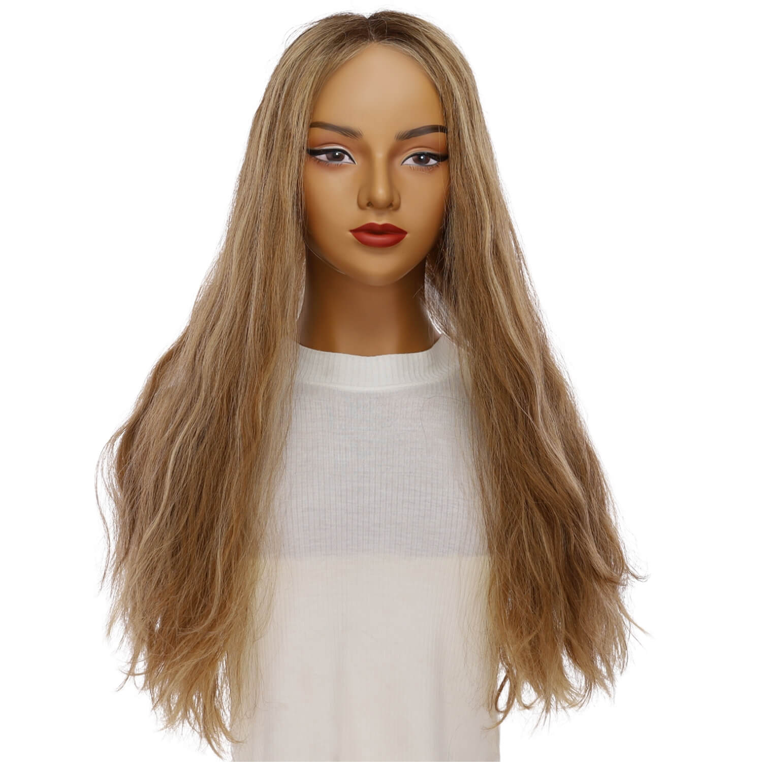 24" Divine Lace Top Topper Medium Blonde w/ Highlights Wavy