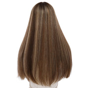 24" Divine Lace Top Topper Medium Brown w/ Highlights