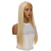 24" Divine Lace Top Topper Warm Platinum Blonde w/ No Rooting