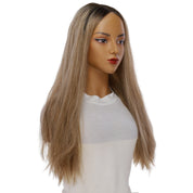 24" Divine Lace Top Wig Ashy Blonde w/ Highlights Wavy