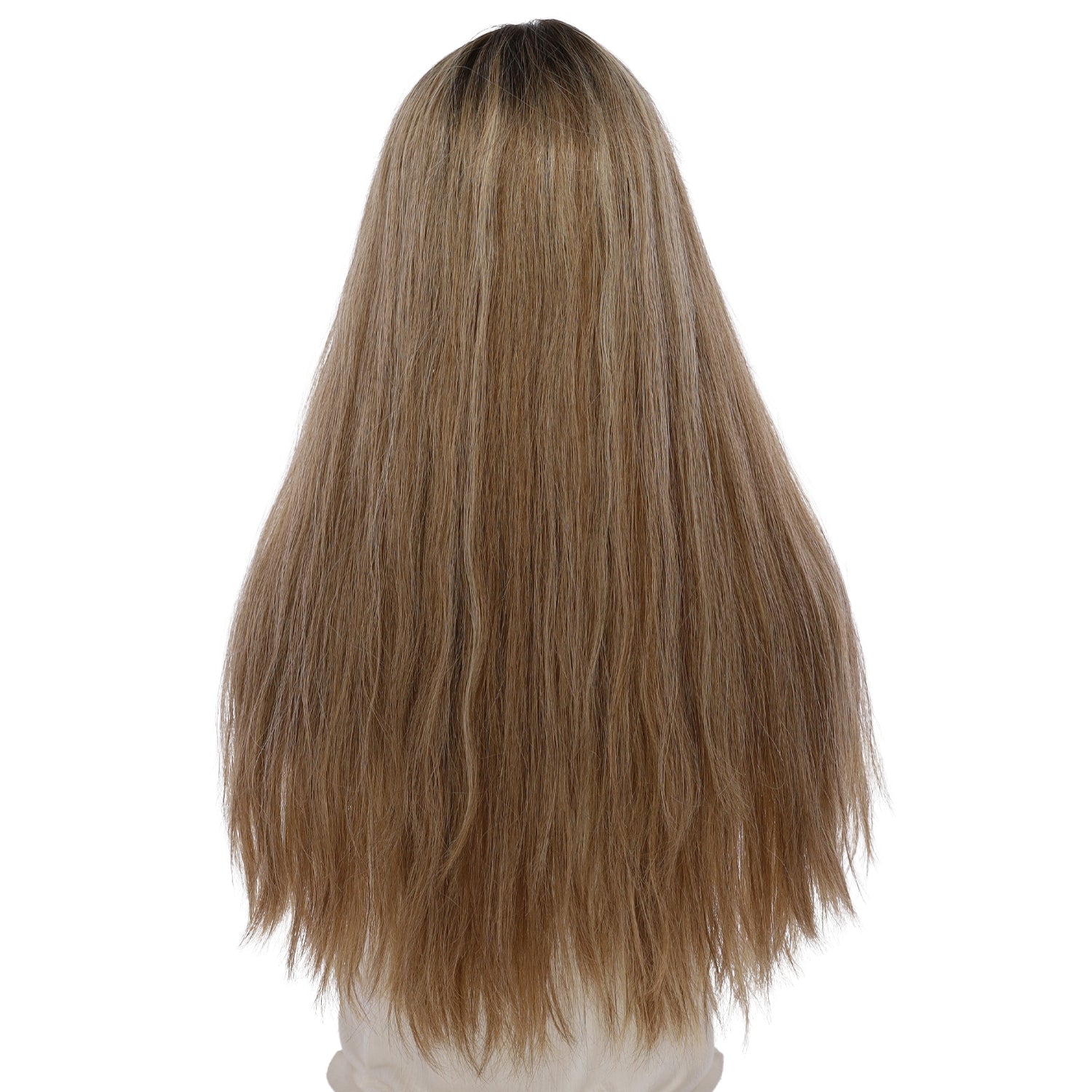 24" Divine Lace Top Wig Ashy Blonde w/ Highlights Wavy