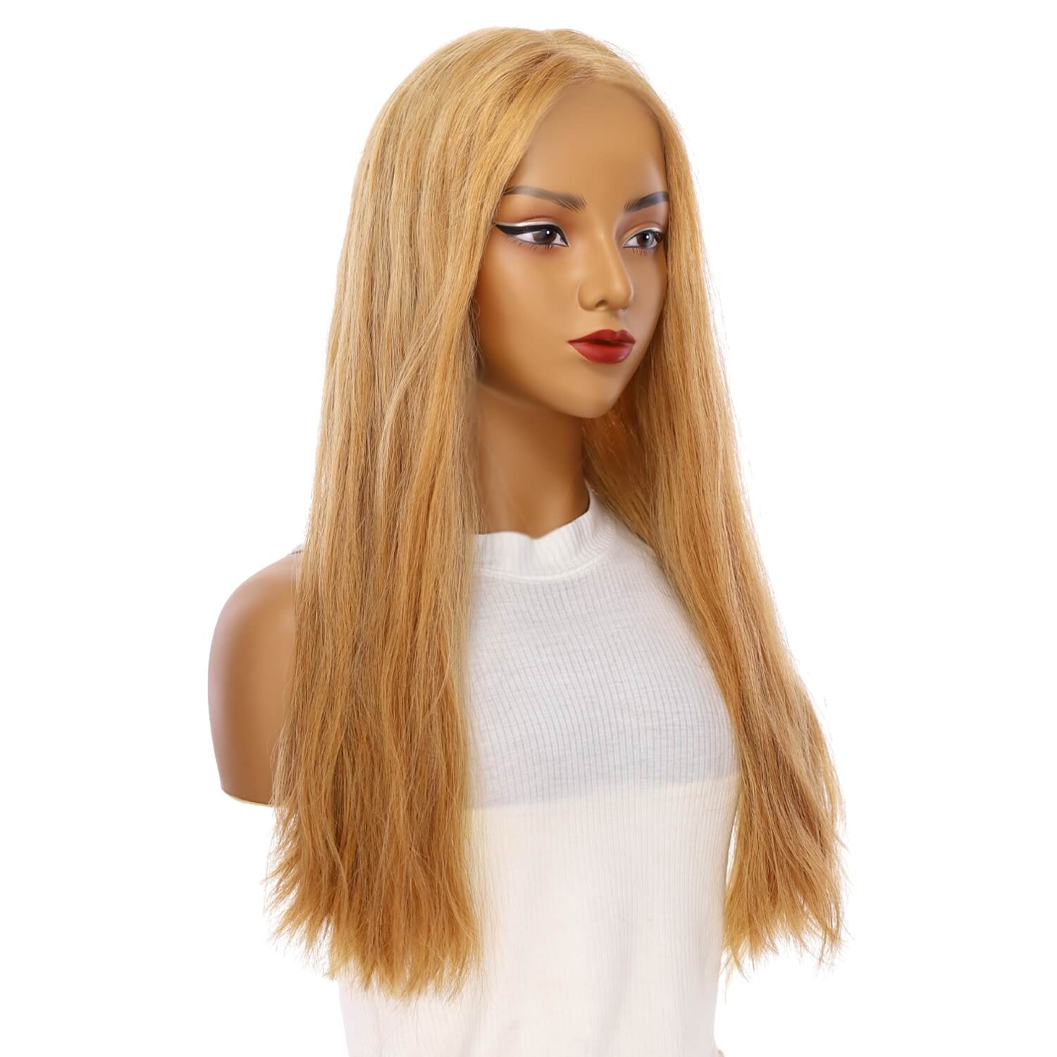 24" Divine Lace Top Wig Golden Strawberry Wavy