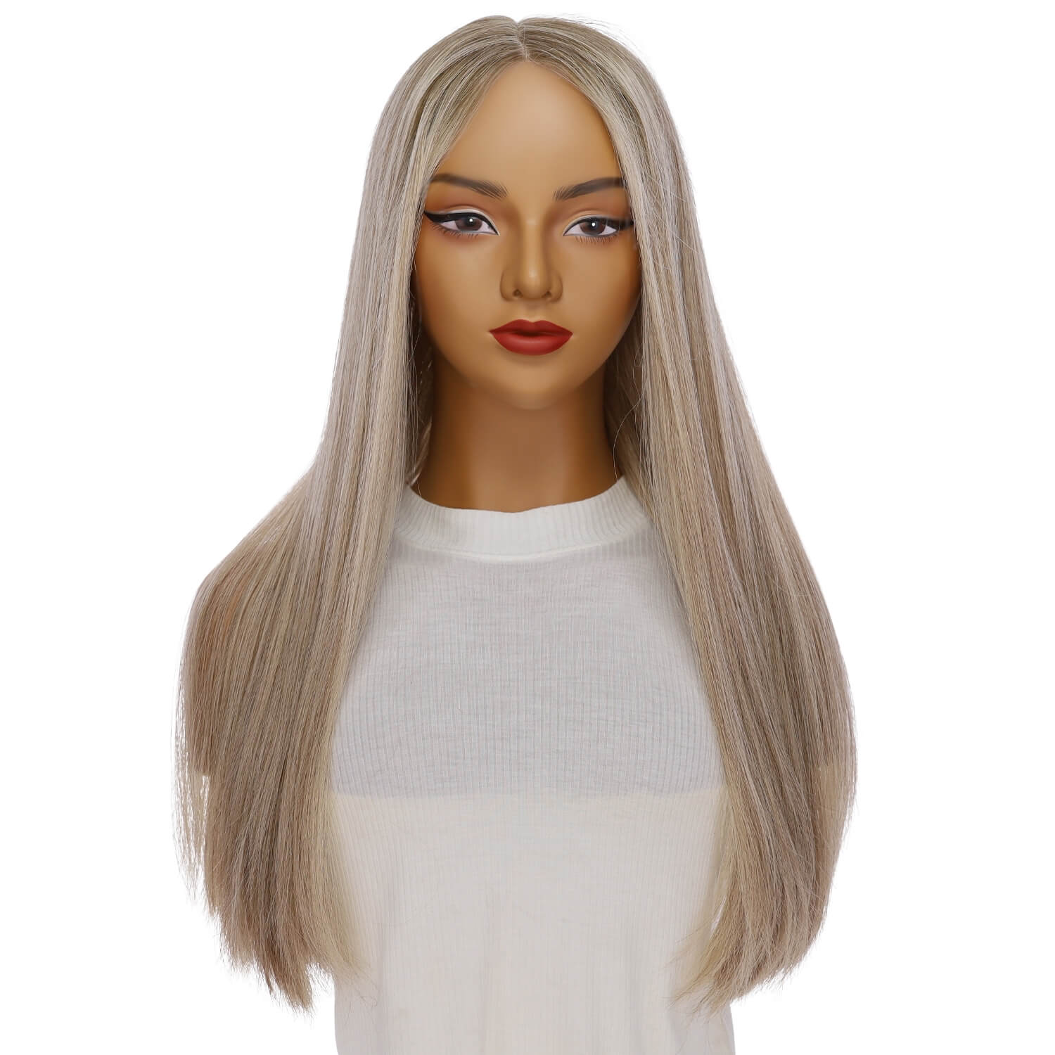 24" Divine Lace Top Wig Icy Blonde w/ Lowlights