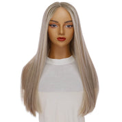 24" Divine Lace Top Wig Icy Blonde w/ Lowlights