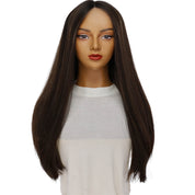 24" Divine Lace Top Wig Soft Black w/ Highlights