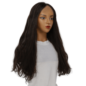 24" Divine Lace Top Wig Soft Black w/ Highlights Wavy