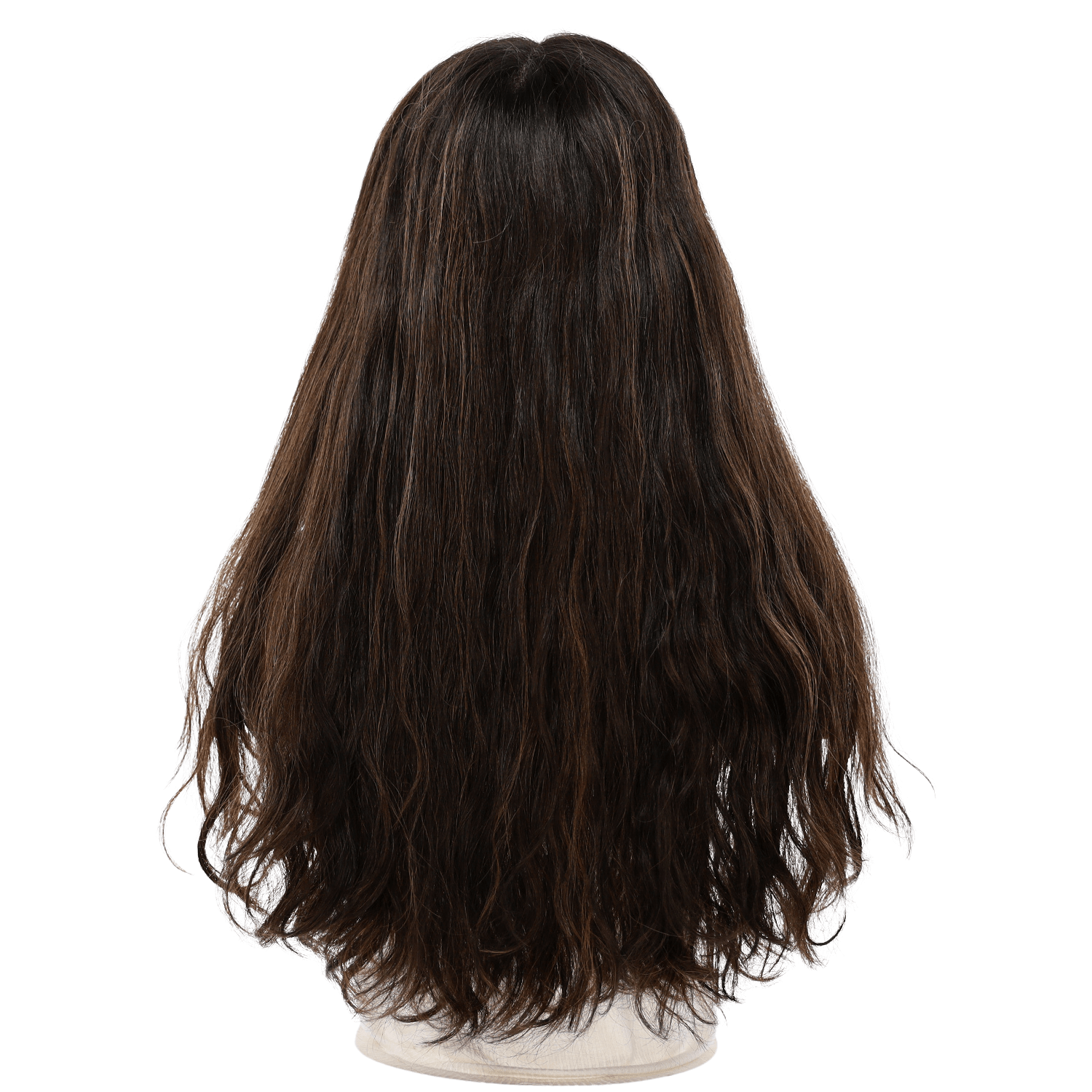 24" Divine Lace Top Wig Soft Black w/ Highlights Wavy