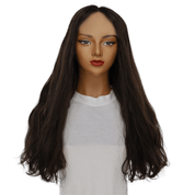 24" Divine Lace Top Wig Soft Black w/ Highlights Wavy