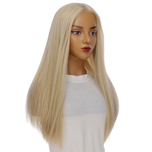 24" Divine Lace Top Wig Beige Blonde w/ No Rooting