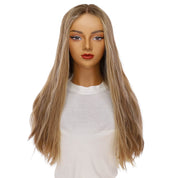 24" Divine Lace Top Wig Medium Blonde w/ Highlights Wavy