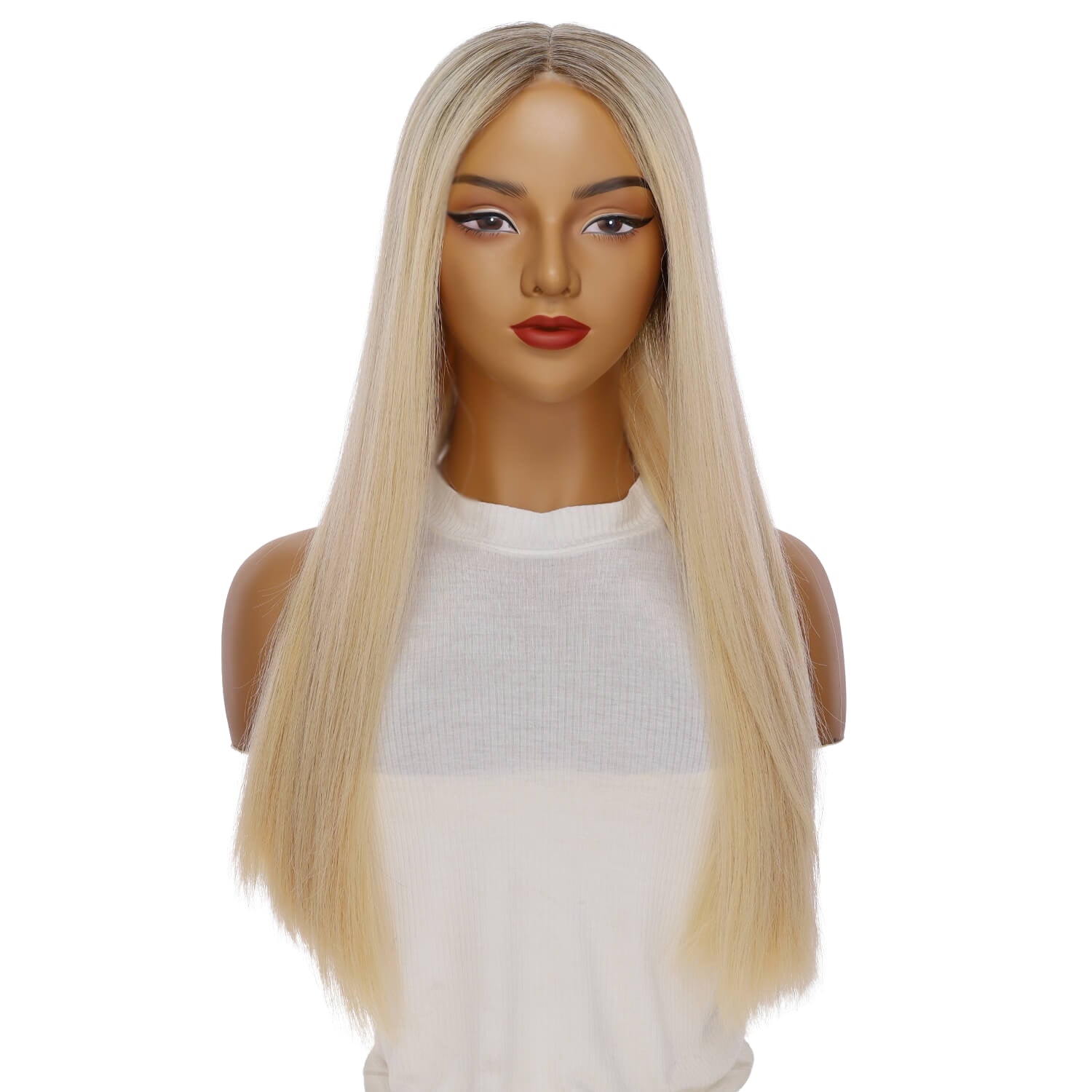 24" Divine Lace Top Wig Warm Platinum Blonde