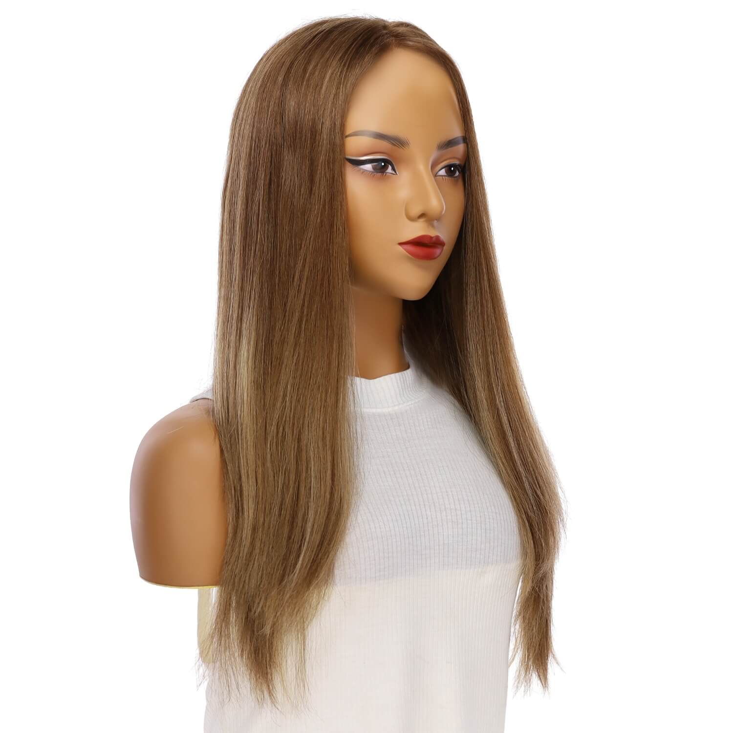 24" Gisele Silk Top Wig Light Brown Babylight