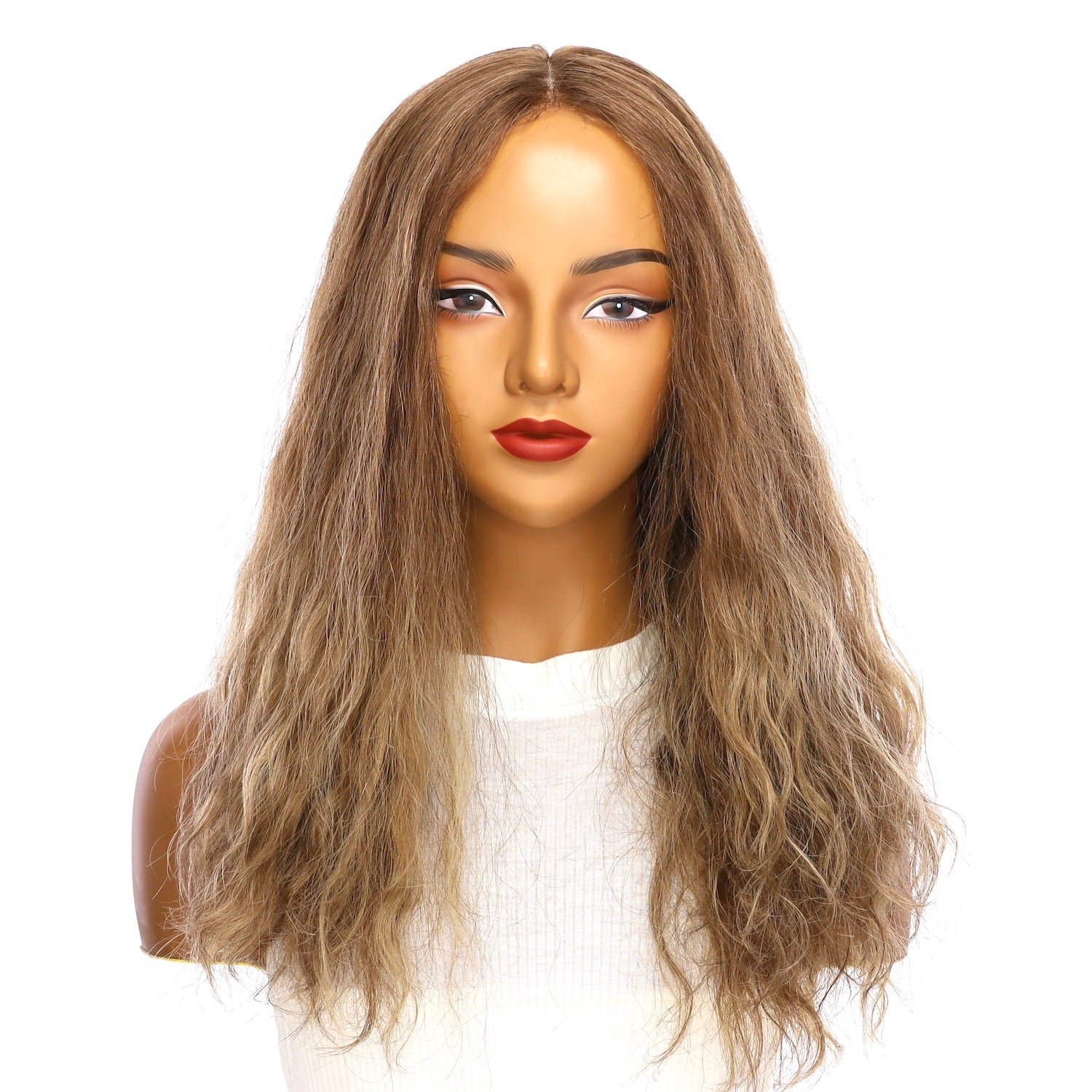 24" Gisele Silk Top Wig Light Brown Babylight Wavy