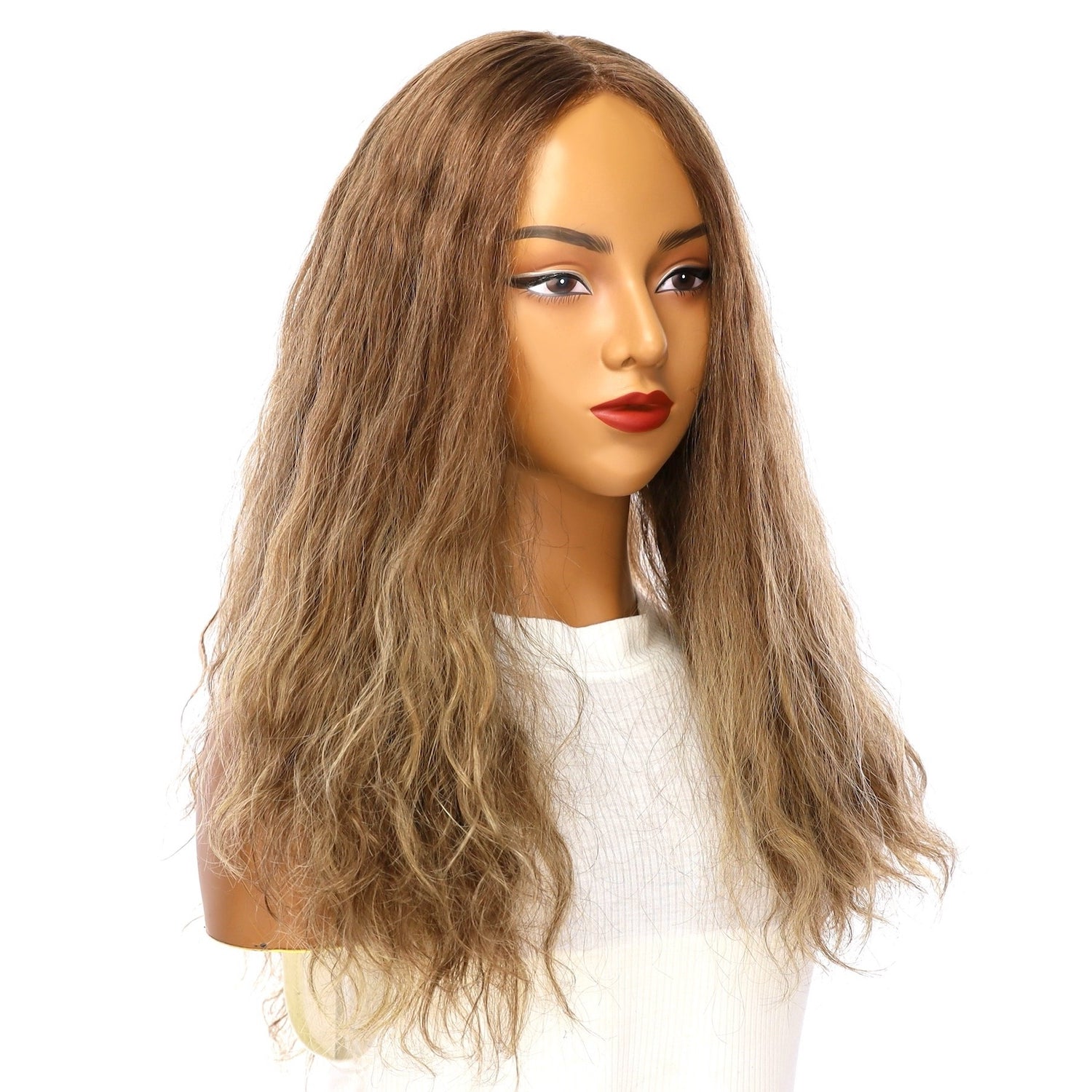 24" Gisele Silk Top Wig Light Brown Babylight Wavy