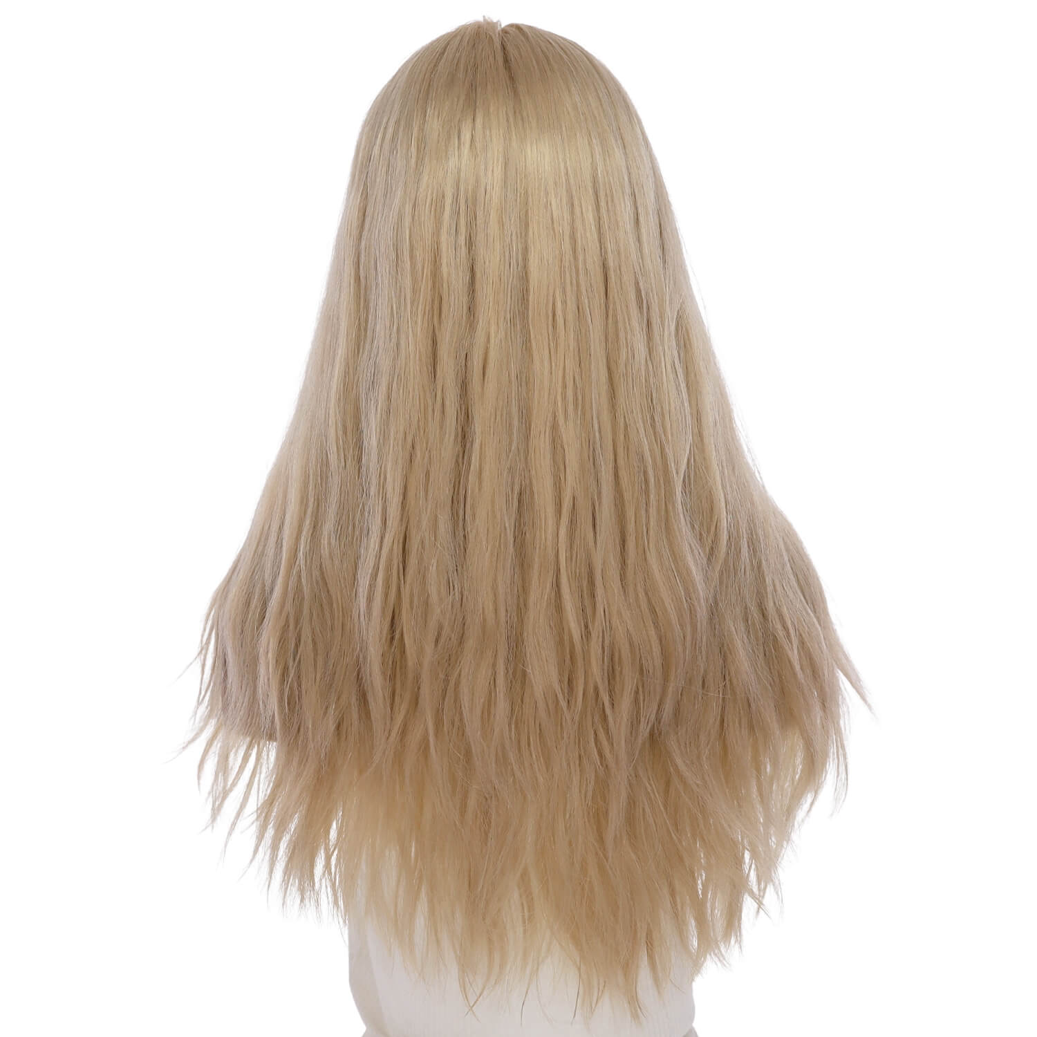 24" Gisele Silk Top Wig Beige Blonde w/ No Rooting Wavy