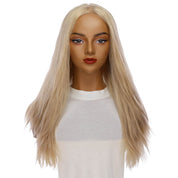 24" Gisele Silk Top Wig Beige Blonde w/ No Rooting Wavy