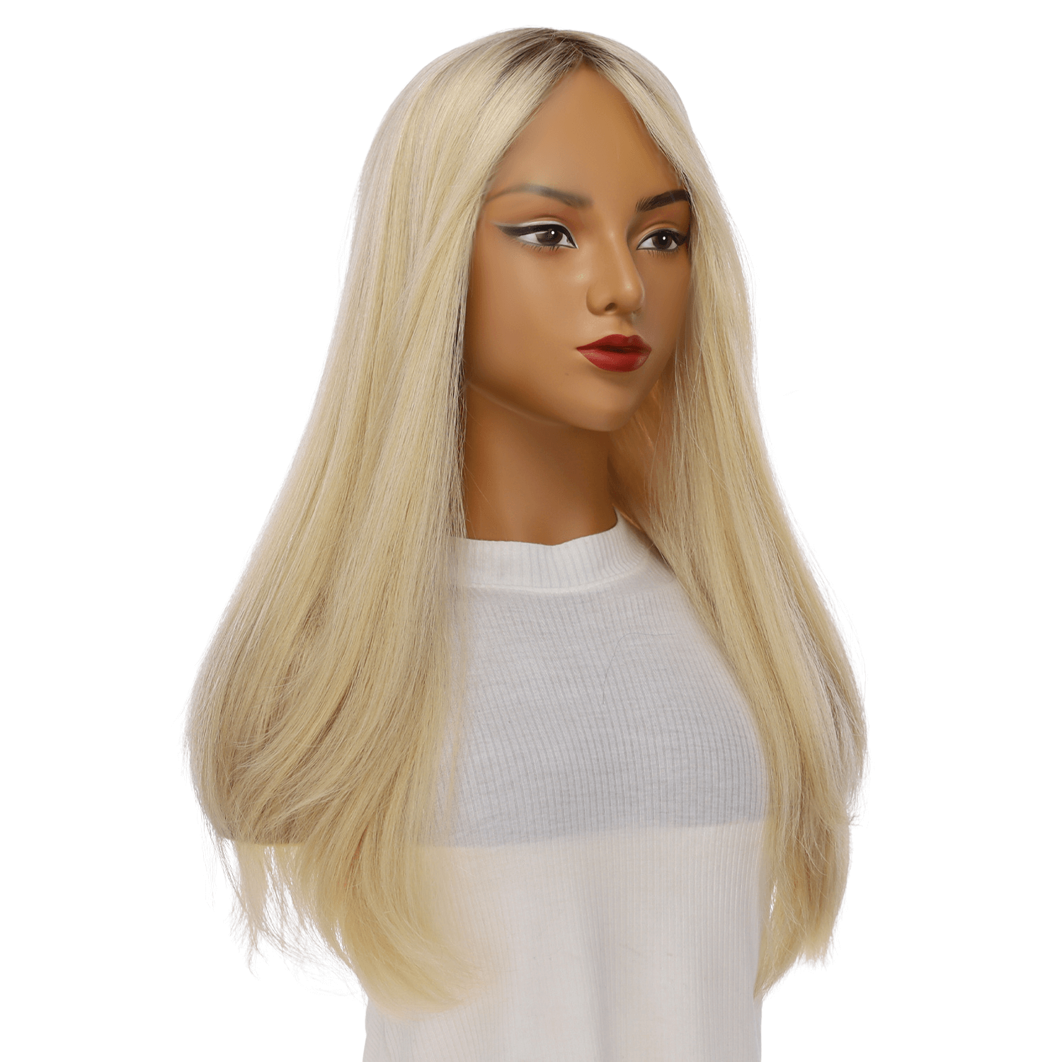24" Gisele Silk Top Wig Platinum Blonde 2.0