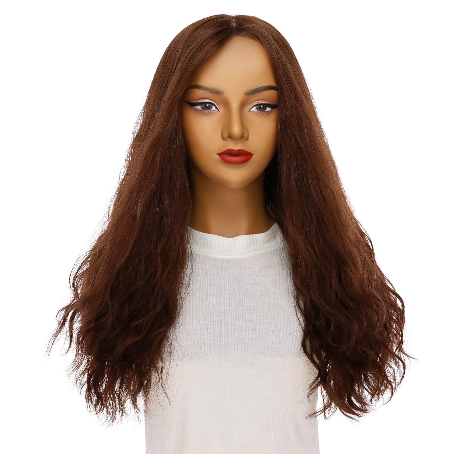 24" Gisele Silk Top Wig Auburn Wavy