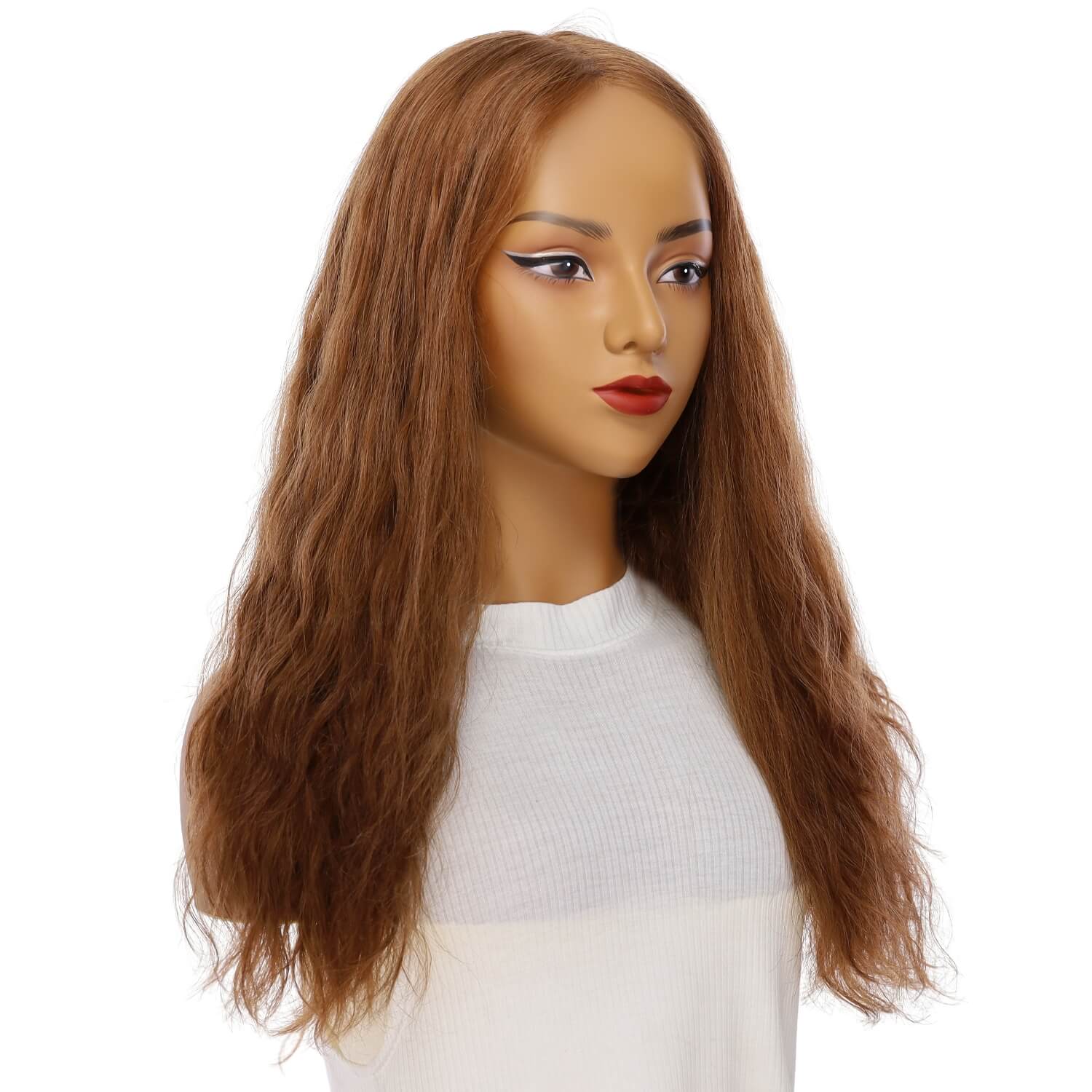 24" Gisele Silk Top Wig Copper Wavy