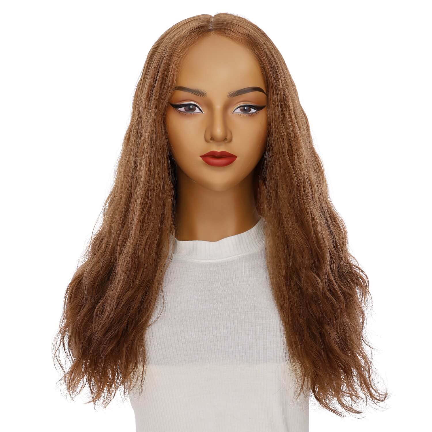 24" Gisele Silk Top Wig Copper Wavy