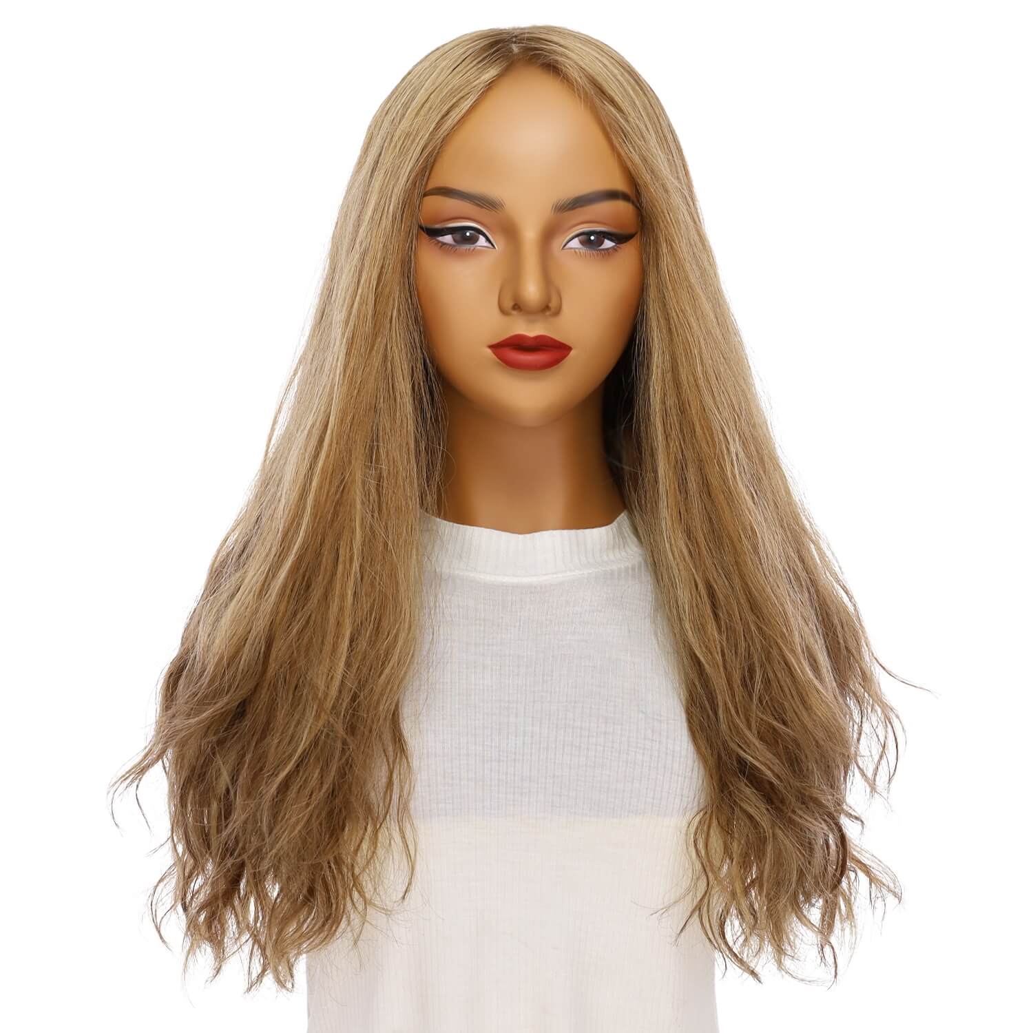 24" Gisele Silk Top Wig Medium Blonde Wavy